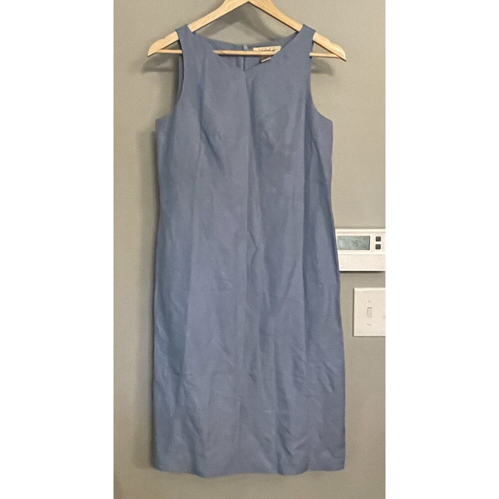Eddie Bauer Dresd Silk Linen Sheath Short Shift Women's Size 6 EUC